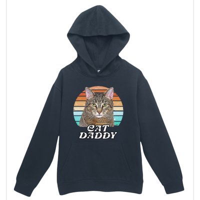 Cat Daddy Tabby Vintage Eighties Style Cat Retro Cute Dog Urban Pullover Hoodie