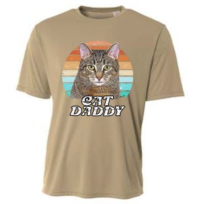 Cat Daddy Tabby Vintage Eighties Style Cat Retro Cute Dog Cooling Performance Crew T-Shirt