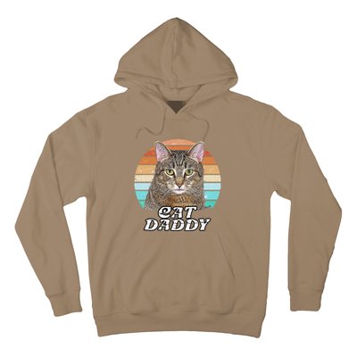 Cat Daddy Tabby Vintage Eighties Style Cat Retro Cute Dog Hoodie