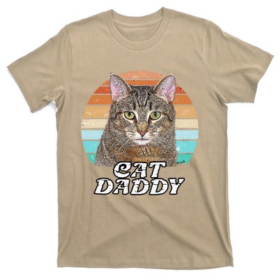 Cat Daddy Tabby Vintage Eighties Style Cat Retro Cute Dog T-Shirt