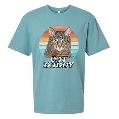 Cat Daddy Tabby Vintage Eighties Style Cat Retro Cute Dog Sueded Cloud Jersey T-Shirt