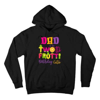 Cute Dad Twotii Frutti Birthday Family 2nd Birthday Girl Hoodie