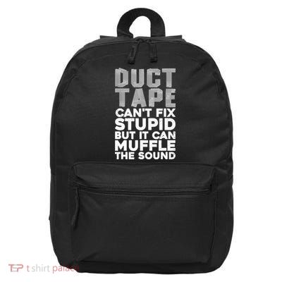 Cool Duct Tape Art For  Wo Handyman Duct Tape Lover 16 in Basic Backpack