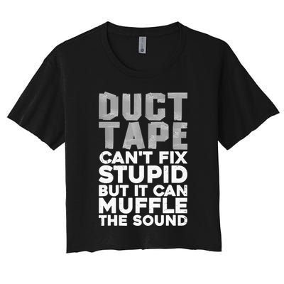 Cool Duct Tape Art For  Wo Handyman Duct Tape Lover Crop Top