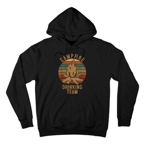 Campfire Drinking Team Camping Lovers Gifts Camper Hoodie