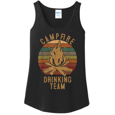 Campfire Drinking Team Camping Lovers Gifts Camper Ladies Essential Tank