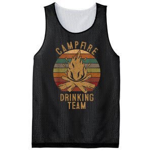 Campfire Drinking Team Camping Lovers Gifts Camper Mesh Reversible Basketball Jersey Tank