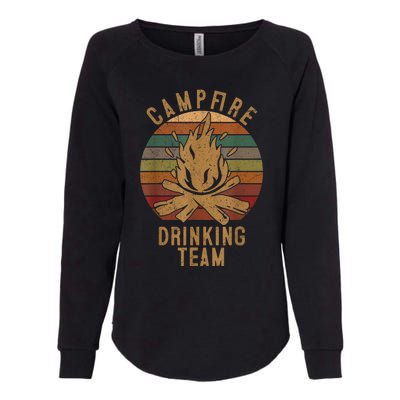 Campfire Drinking Team Camping Lovers Gifts Camper Womens California Wash Sweatshirt