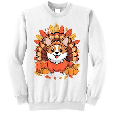 Corgi Dog Turkey Thanksgiving Costume Sweatshirt