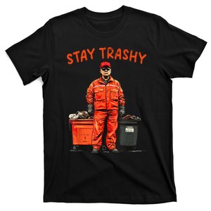 Cool Donald Trump Garbage Stay Trashy Funny Maga Trump 2024 T-Shirt