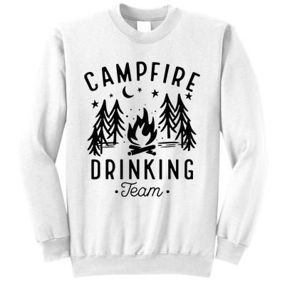 Campfire Drinking Team Happy Camper Camping Lover Sweatshirt