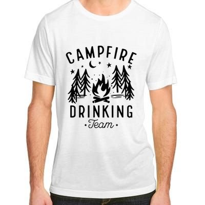 Campfire Drinking Team Happy Camper Camping Lover Adult ChromaSoft Performance T-Shirt