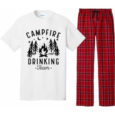 Campfire Drinking Team Happy Camper Camping Lover Pajama Set