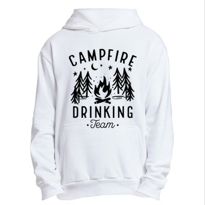 Campfire Drinking Team Happy Camper Camping Lover Urban Pullover Hoodie