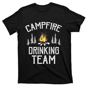 Campfire Drinking Team Camping Lovers Camper T-Shirt