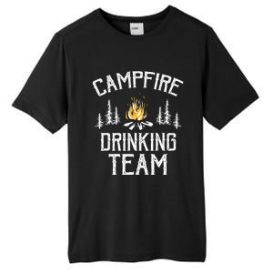 Campfire Drinking Team Camping Lovers Camper Tall Fusion ChromaSoft Performance T-Shirt