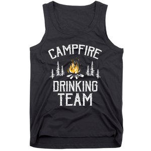 Campfire Drinking Team Camping Lovers Camper Tank Top