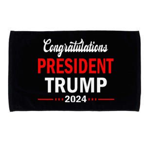 Congratulations Donald Trump Won 2024 Election President Microfiber Hand Towel