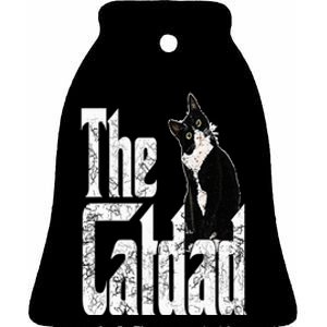 Cat Dad The Catfather Crazy Cat Father Kitty Daddy Ceramic Bell Ornament