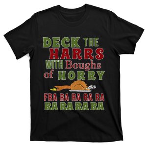 Christmas Deck The harrs Fra Ra Ra Funny Turkey T-Shirt