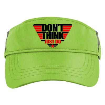 Cool Don't Think Just Do Logo Adult Drive Performance Visor