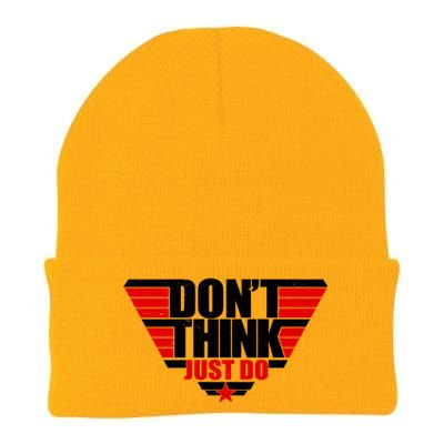 Cool Don't Think Just Do Logo Knit Cap Winter Beanie