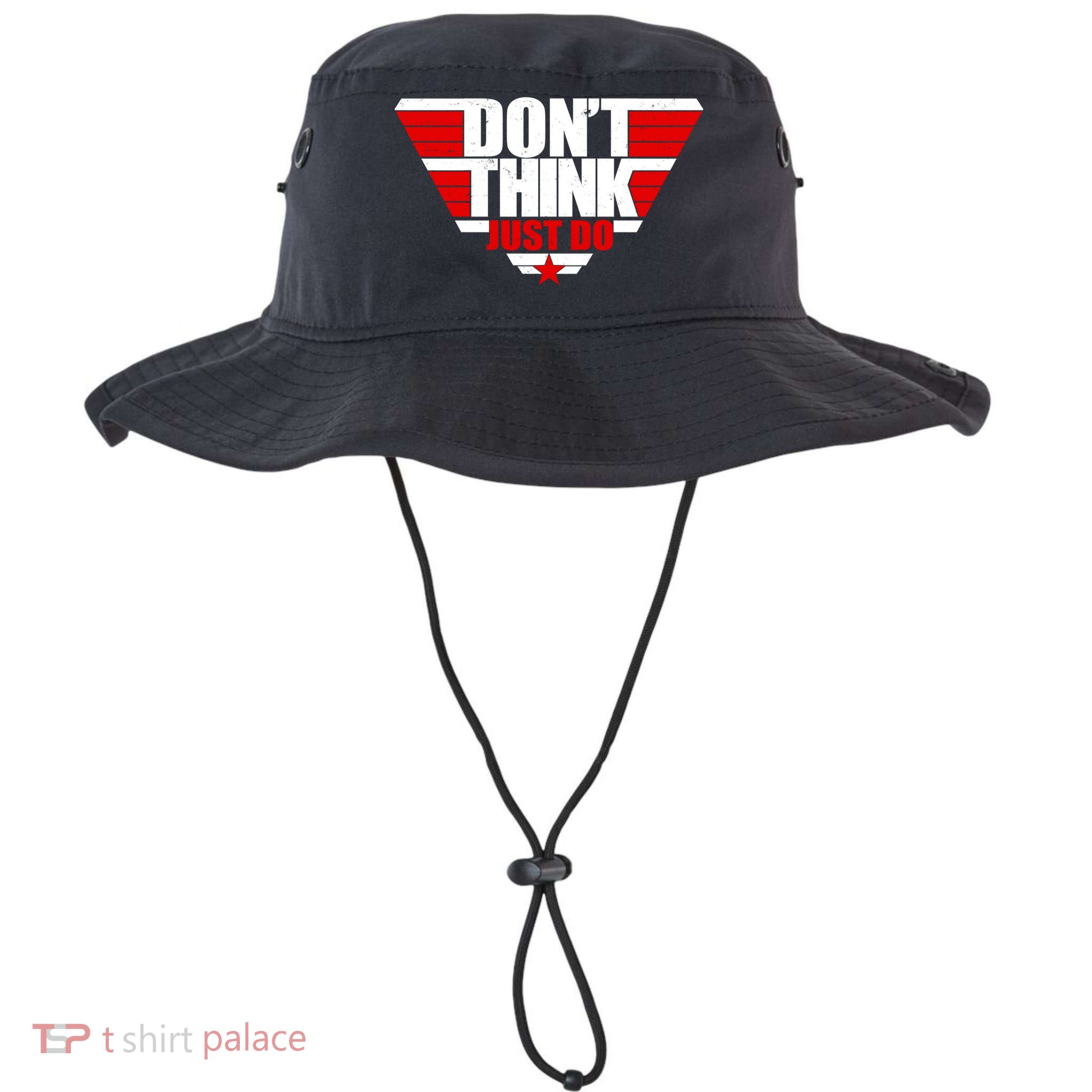 Cool Don't Think Just Do Logo Bucket Hat