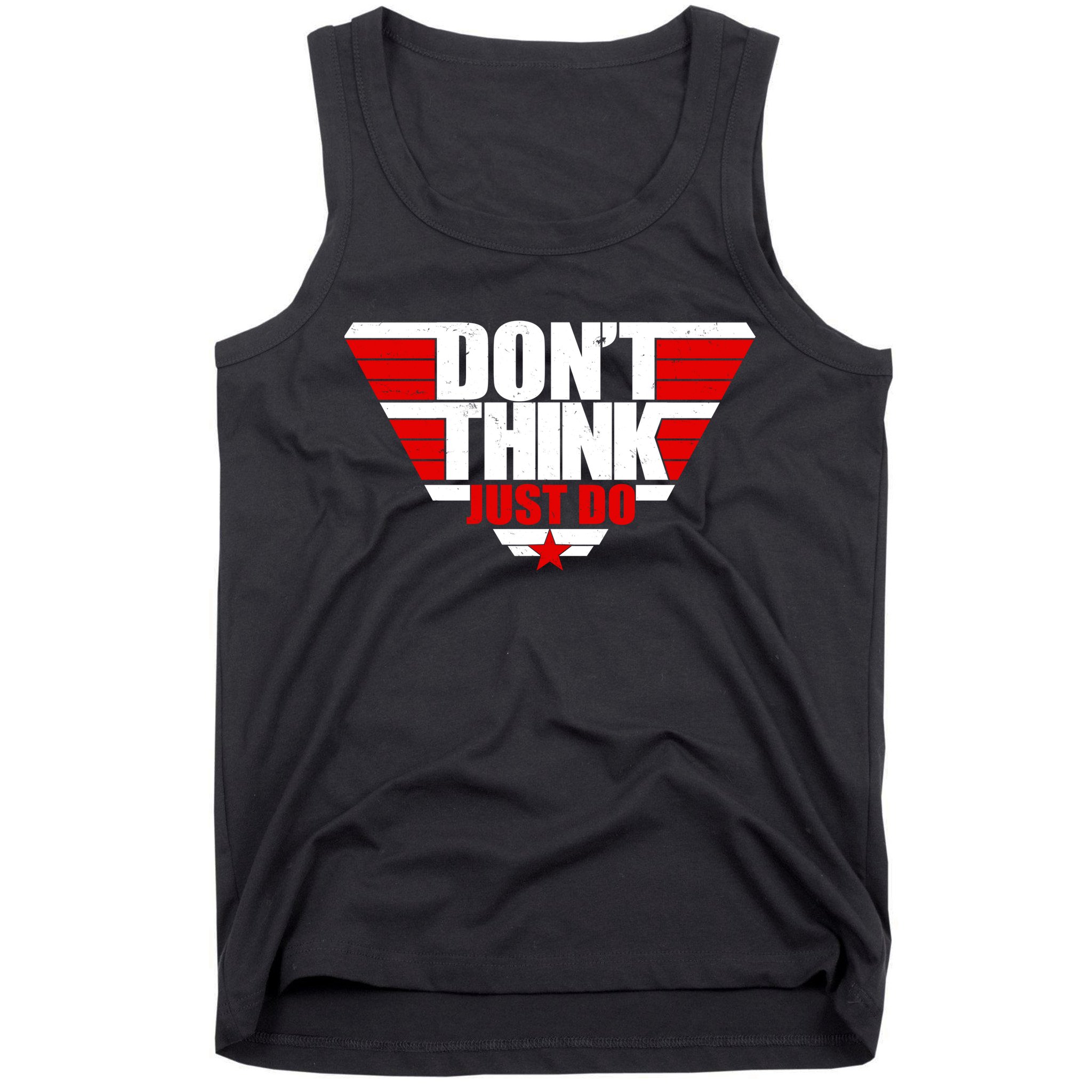 Cool Don't Think Just Do Logo Tank Top