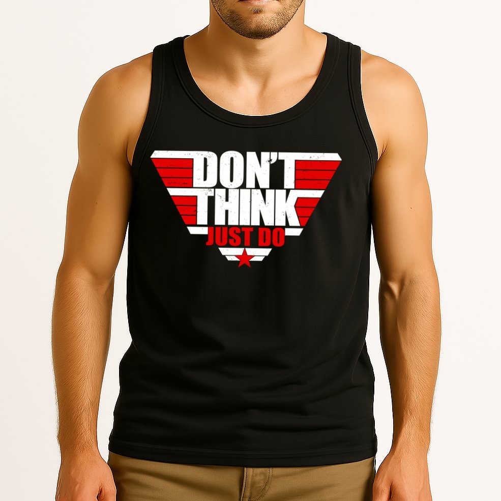 Cool Don't Think Just Do Logo Tank Top