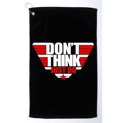 Cool Don't Think Just Do Logo Golf Towel