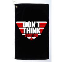 Cool Don't Think Just Do Logo Golf Towel