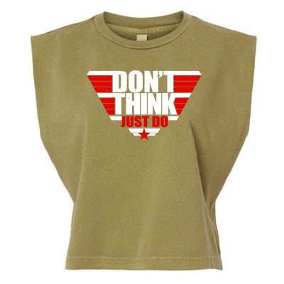 Cool Don't Think Just Do Logo Garment-Dyed Women's Muscle Tee