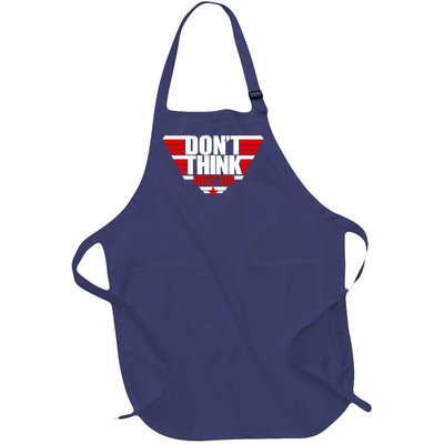 Cool Don't Think Just Do Logo Full-Length Apron With Pockets