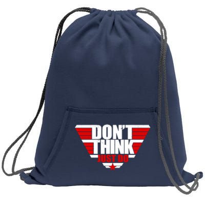 Cool Don't Think Just Do Logo Sweatshirt Cinch Pack Bag