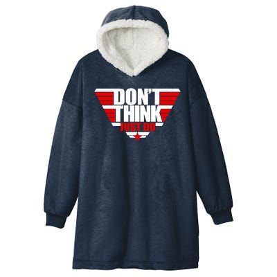 Cool Don't Think Just Do Logo Hooded Wearable Blanket