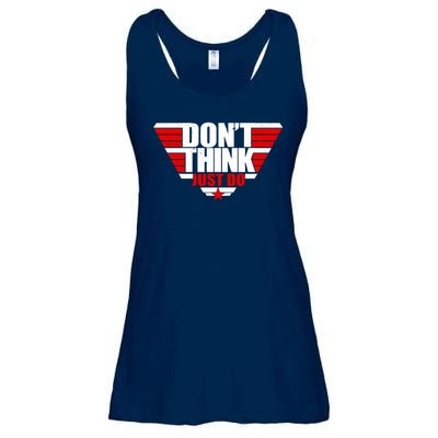 Cool Don't Think Just Do Logo Ladies Essential Flowy Tank