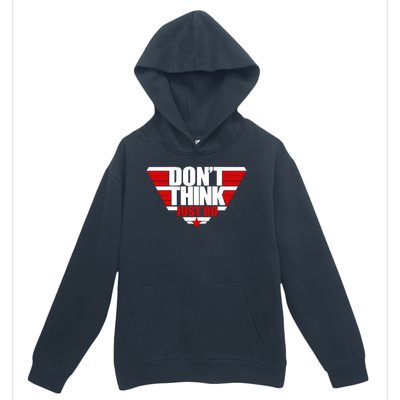 Cool Don't Think Just Do Logo Urban Pullover Hoodie