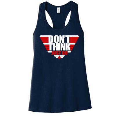 Cool Don't Think Just Do Logo Women's Racerback Tank