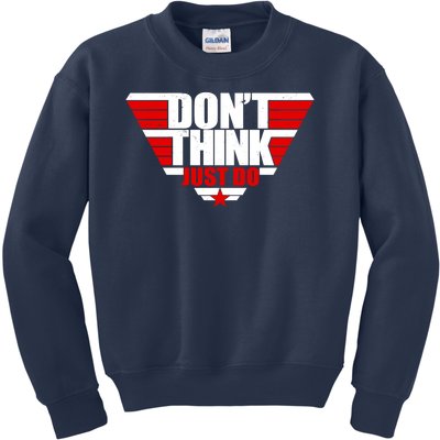 Cool Don't Think Just Do Logo Kids Sweatshirt