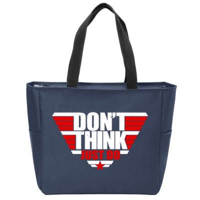 Cool Don't Think Just Do Logo Zip Tote Bag