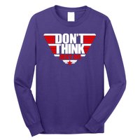 Cool Don't Think Just Do Logo Long Sleeve Shirt