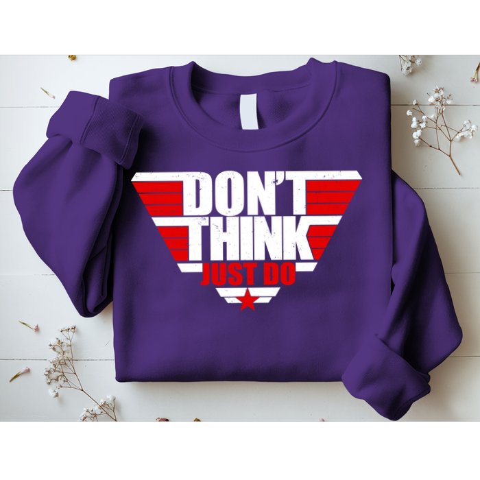 Cool Don't Think Just Do Logo Sweatshirt