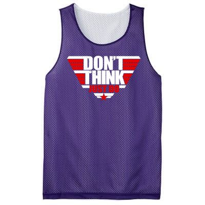 Cool Don't Think Just Do Logo Mesh Reversible Basketball Jersey Tank