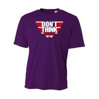 Cool Don't Think Just Do Logo Youth Performance Sprint T-Shirt