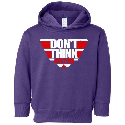 Cool Don't Think Just Do Logo Toddler Hoodie