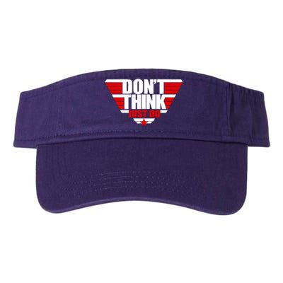 Cool Don't Think Just Do Logo Valucap Bio-Washed Visor