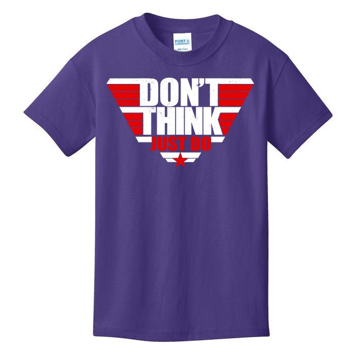 Cool Don't Think Just Do Logo Kids T-Shirt