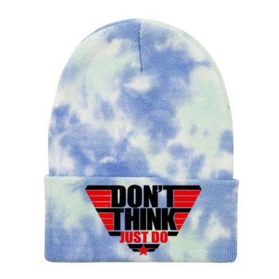 Cool Don't Think Just Do Logo Tie Dye 12in Knit Beanie