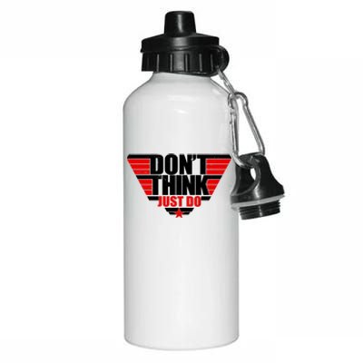 Cool Don't Think Just Do Logo Aluminum Water Bottle