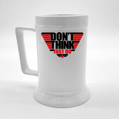 Cool Don't Think Just Do Logo Beer Stein